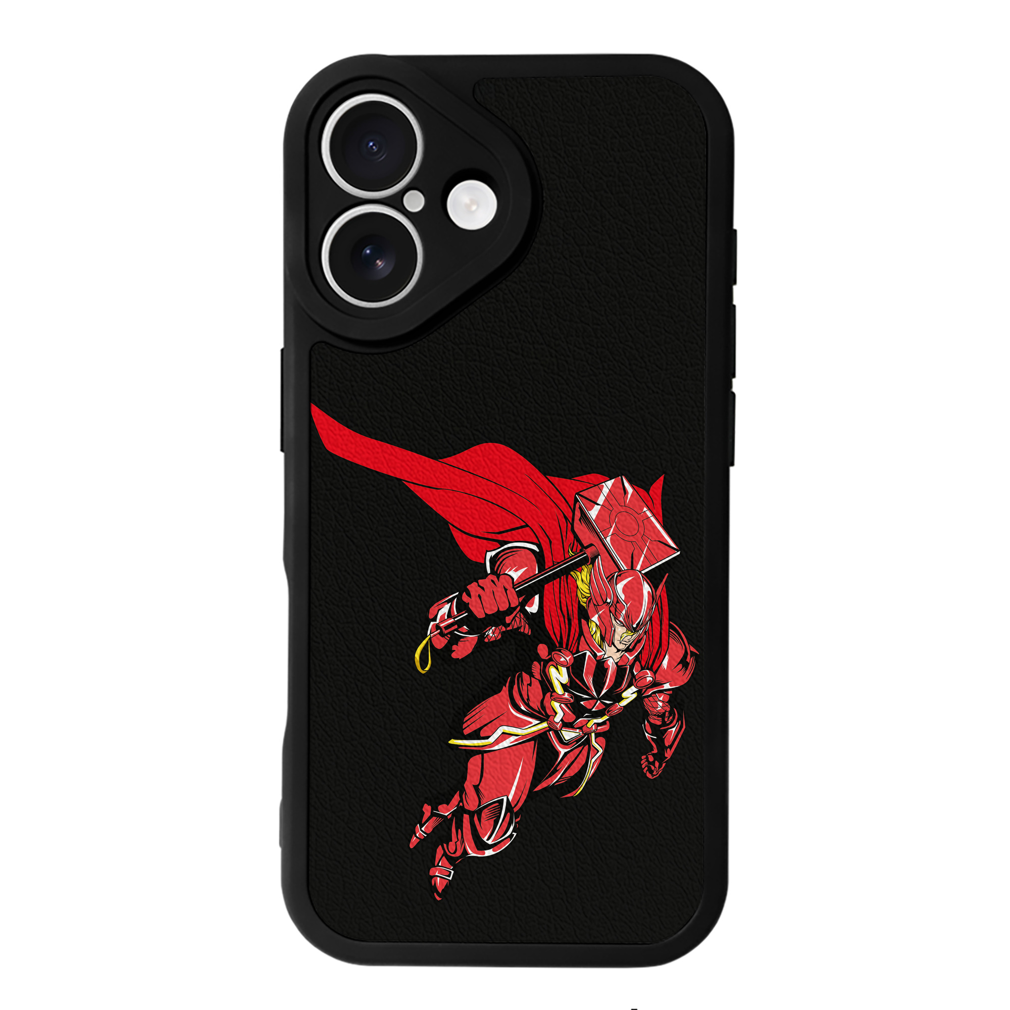 （画像用） アベンジャーズ The Avengers 【iPhone 16シリーズ対応】シリコンスマホケース（レザー調） 材質：シリコン